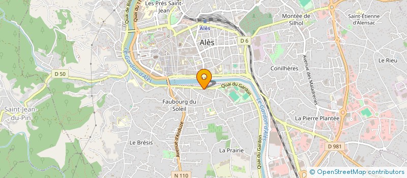 localisation de l'entreprise A&H  ALES