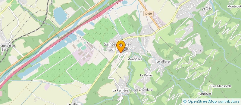 localisation de l'entreprise A-H-B AMELIORATION-HABITAT-BATIMENT à SAINTE-HELENE-SUR-ISERE