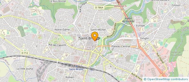 localisation de l'entreprise A.H.D.R à SAINT-BRIEUC