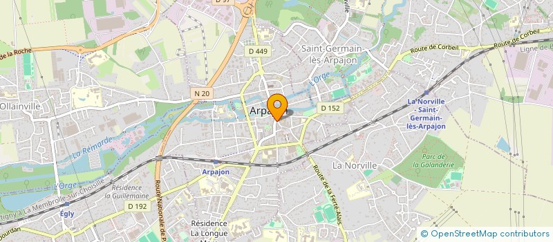 localisation de l'entreprise A.H. DELICE à ARPAJON