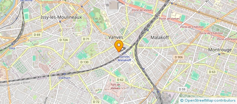 localisation de l'entreprise A.H. IMMOBILIERE  VANVES