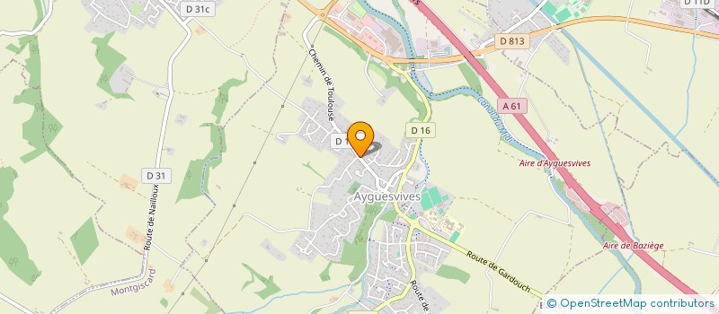 localisation de l'entreprise A+H INGIENERIE  AYGUESVIVES