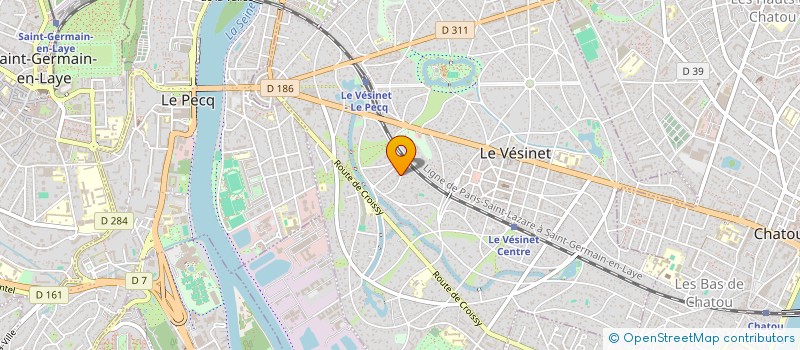 localisation de l'entreprise A H INVESTISSEMENTS à LE VESINET