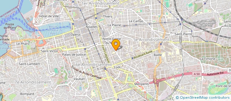 localisation de l'entreprise A.H.L  MARSEILLE