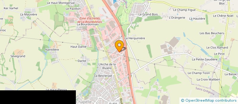 localisation de l'entreprise A.H. LOGISTIQUE à MELESSE