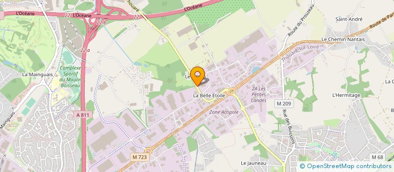 localisation de l'entreprise A.H.M. à CARQUEFOU