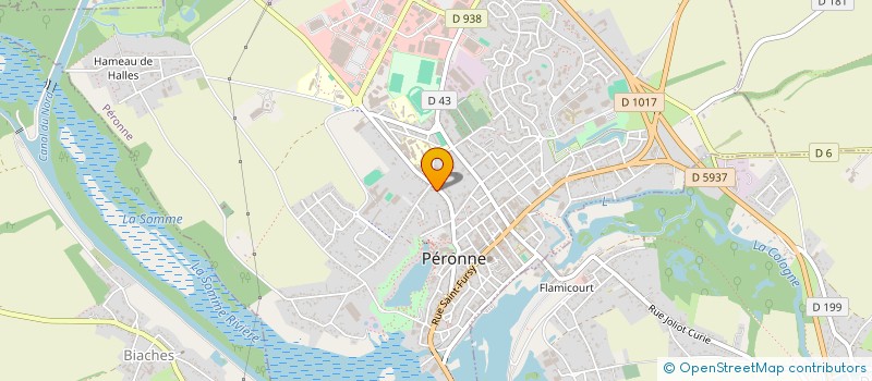 localisation de l'entreprise A.H.M.V.  PERONNE