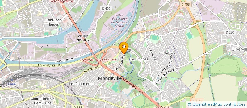 localisation de l'entreprise A.H.N à MONDEVILLE