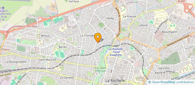 localisation de l'entreprise A.H.P.  LA ROCHELLE