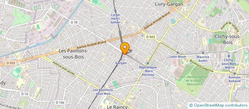 localisation de l'entreprise A.H. PAVILLONS à LES PAVILLONS-SOUS-BOIS