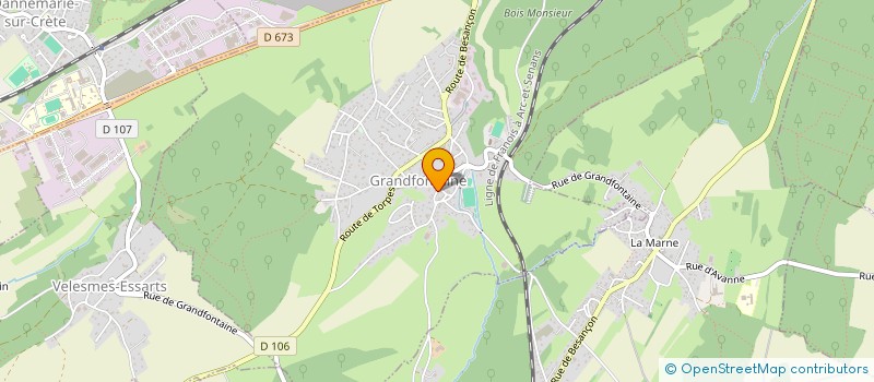 localisation de l'entreprise A.H PRO PISCINES à OSSELLE-ROUTELLE