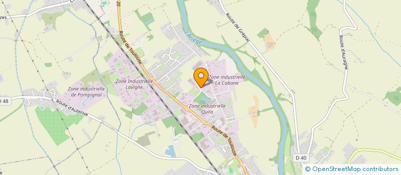 localisation de l'entreprise A.H.R.V  AUTERIVE