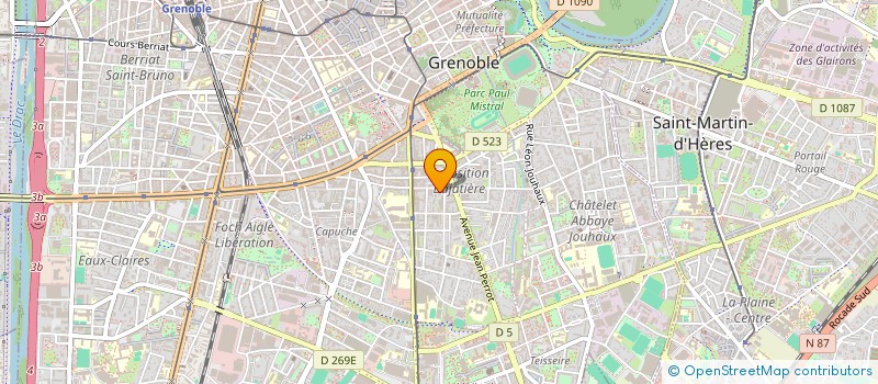 localisation de l'entreprise A.H.T.T. AGENCE HADJIOANNOU DE TRADUCTION TECHNIQUE  GRENOBLE