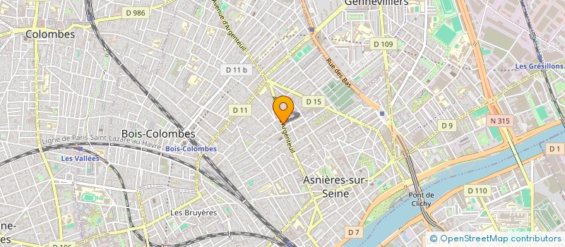 localisation de l'entreprise A.H.Y TRANST  ASNIERES-SUR-SEINE