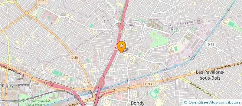 localisation de l'entreprise A-H-Z-1  BONDY