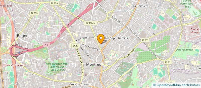 localisation de l'entreprise A HAUTEUR D'ENFANT à MONTREUIL
