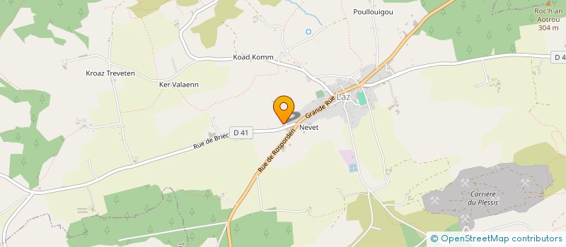 localisation de l'entreprise A-HED AR STER VRAZ-LE LONG DU CANAL à CHATEAUNEUF-DU-FAOU