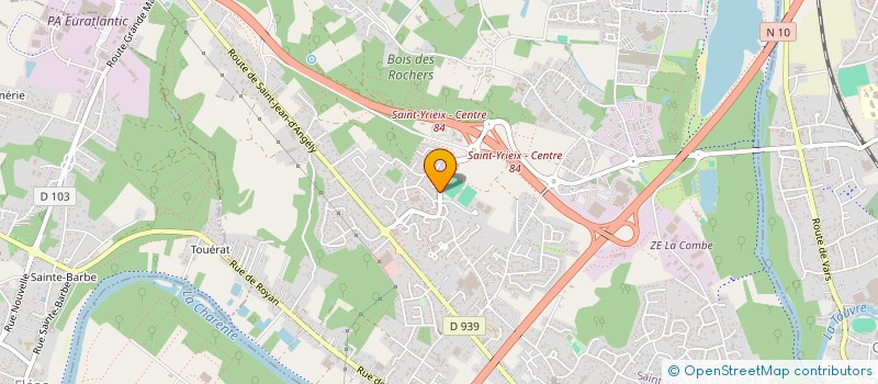 localisation de l'entreprise A HI'O MAI à SAINT-YRIEIX-SUR-CHARENTE