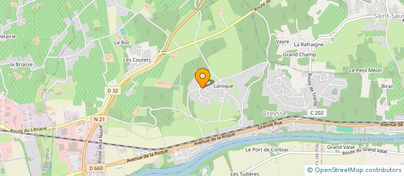 localisation de l'entreprise A.HODANGER à CREYSSE