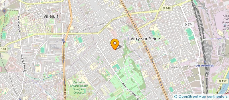 localisation de l'entreprise A.HOLDING à VITRY-SUR-SEINE
