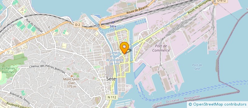 localisation de l'entreprise A.HOME à SETE