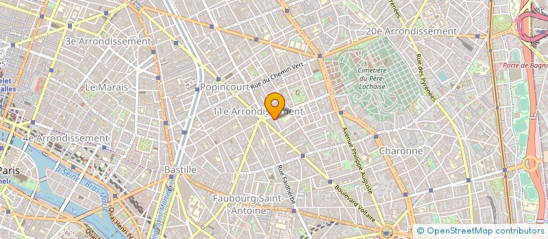 localisation de l'entreprise A HORECOL à PARIS