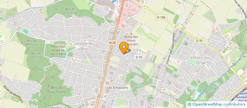 localisation de l'entreprise A. HUY IMMO à LONGPONT-SUR-ORGE