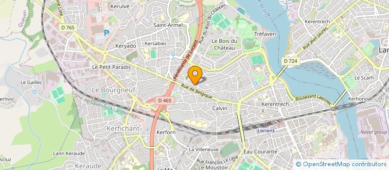 localisation de l'entreprise A.I.2C à LORIENT