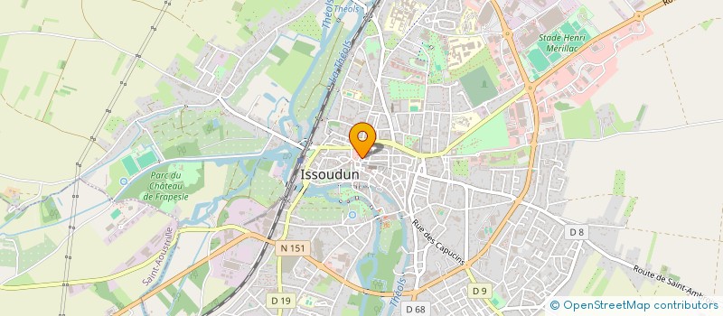 localisation de l'entreprise A.I.A. à ISSOUDUN