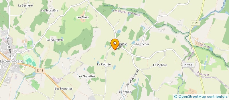 localisation de l'entreprise A I A O à LES MONTS-D'ANDAINE