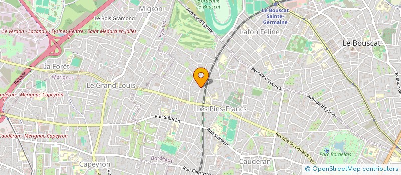 localisation de l'entreprise A.I.B.  BORDEAUX