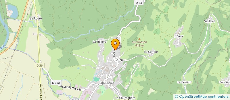 localisation de l'entreprise A.I.C.E  L'ABERGEMENT DE VAREY