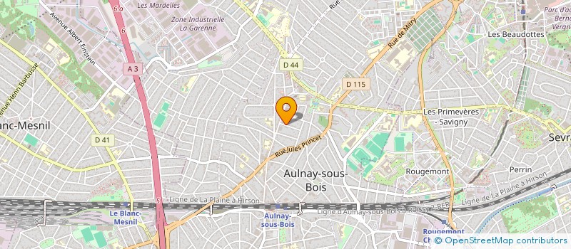 localisation de l'entreprise A.I.C.P. INGENIERIE à AULNAY-SOUS-BOIS