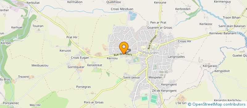 localisation de l'entreprise A I D  BOURG BLANC