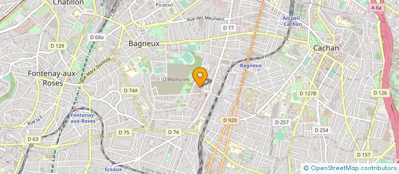 localisation de l'entreprise A.I.D.A à BAGNEUX