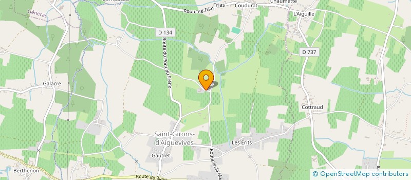 localisation de l'entreprise A.I.D.CONSEIL  SAINT GIRONS D'AIGUEVIVES