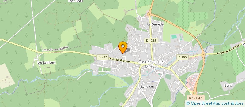 localisation de l'entreprise A-I-D-E/ACF  CASTELNAU-DE-MEDOC