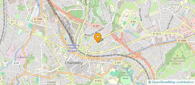localisation de l'entreprise A.I.D.E.S. à CHAMBERY