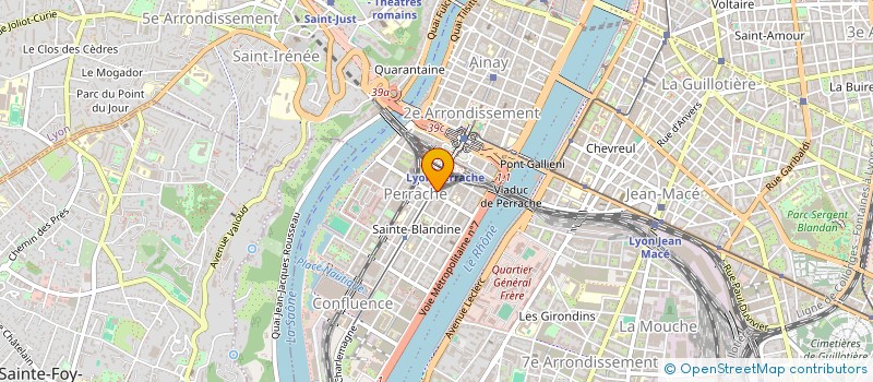 localisation de l'entreprise A.I.F.  LYON