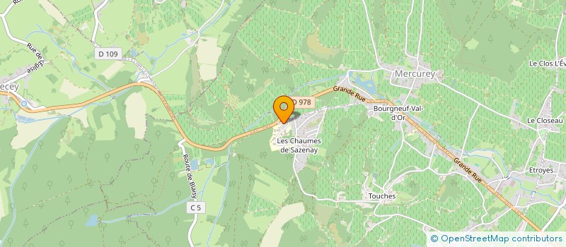 localisation de l'entreprise A I F A à MERCUREY