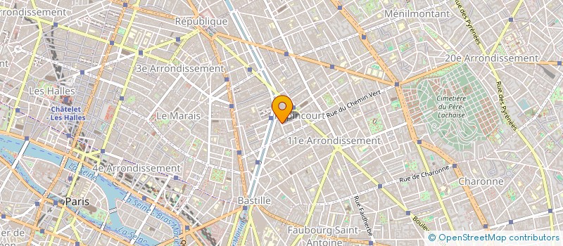 localisation de l'entreprise A.I.F TRANS à PARIS