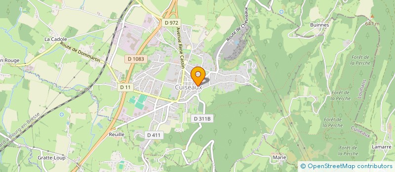 localisation de l'entreprise A I G L  CUISEAUX