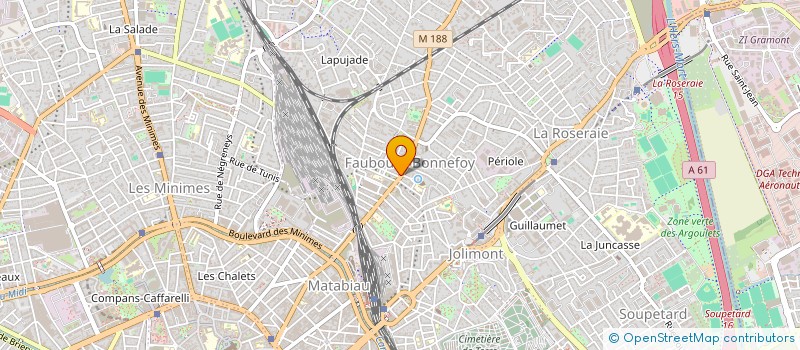 localisation de l'entreprise A.I.GESTION  TOULOUSE