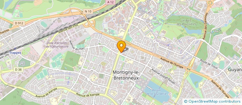 localisation de l'entreprise A I H H S à MONTIGNY-LE-BRETONNEUX