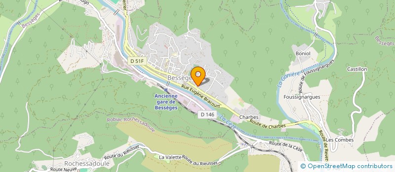 localisation de l'entreprise A.I. INDUSTRIE à BESSEGES