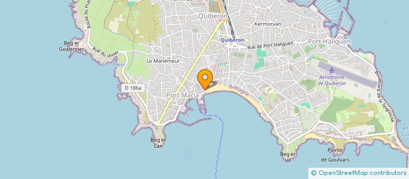 localisation de l'entreprise A.I.J.C  QUIBERON