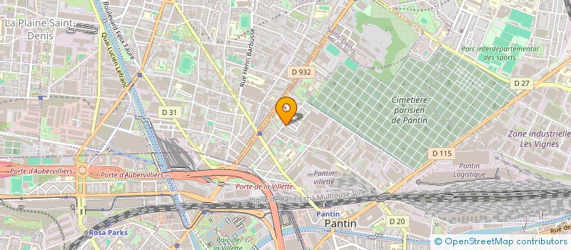 localisation de l'entreprise A.I.M  PANTIN