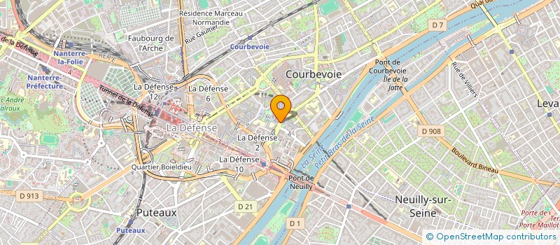 localisation de l'entreprise A I M C C à COURBEVOIE