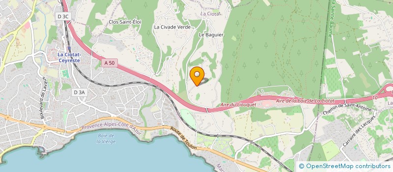 localisation de l'entreprise A.I.M.E. FRANCE - ASSOCIATION D'INTEGRATION MULTICULTURELLE ET D'ENTRAIDE FRANCE  LA CIOTAT