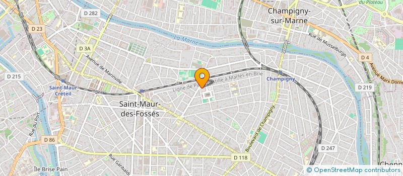 localisation de l'entreprise A.I.M.E.S. à SAINT-MAUR-DES-FOSSES